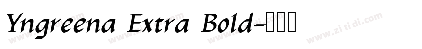Yngreena Extra Bold字体转换